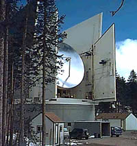 Radio telescope.